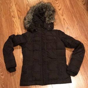 Abercrombie and Fitch Brown Winter Coat